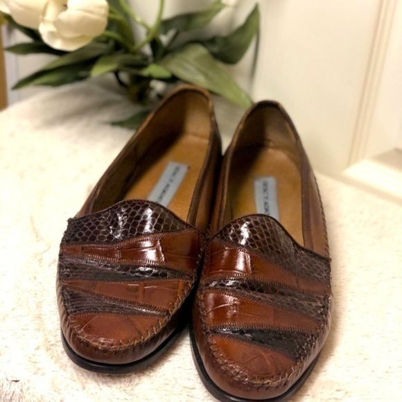 VINTAGE Stacy Adams Genuine Snakeskin Loafers - Picture 1 of 8